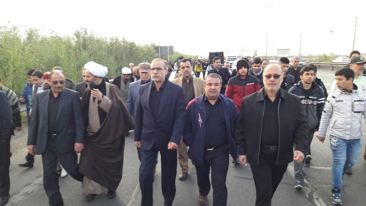 راهپیمایی جاماندگان اربعین حسینی شهرستان قرچک