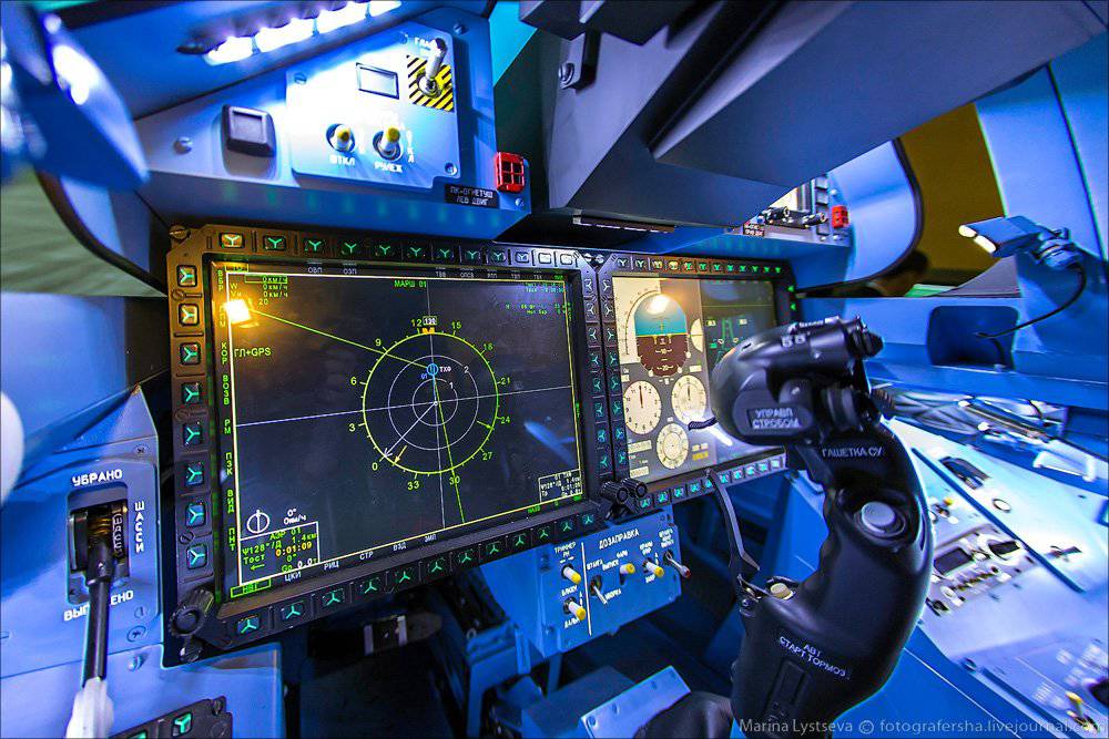 تصویر کابین جنگنده سوخو 35 روسیه