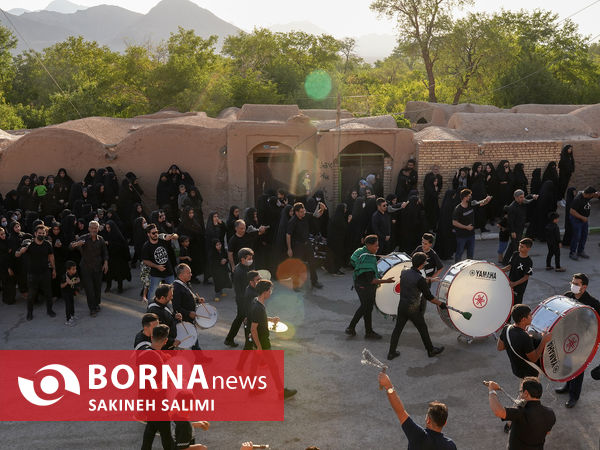 عزاداری روز تاسوعای حسینی در روستای هفتهر 