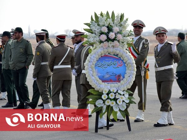 ورود پیکر مطهر شش شهید گمنام به آذربایجان غربی