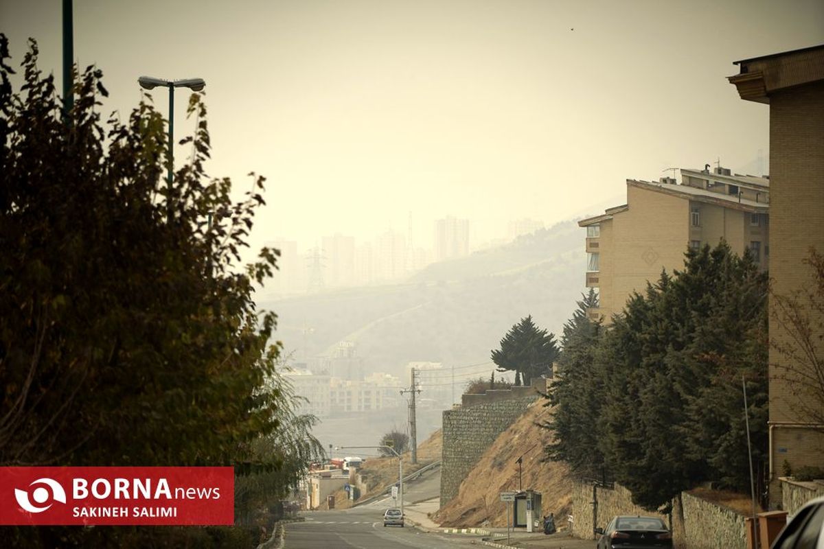 کیفیت هوای تهران در ۲۱ ایستگاه در شرایط آلوده