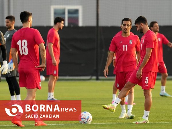 تمرین تیم ملی فوتبال ایران 