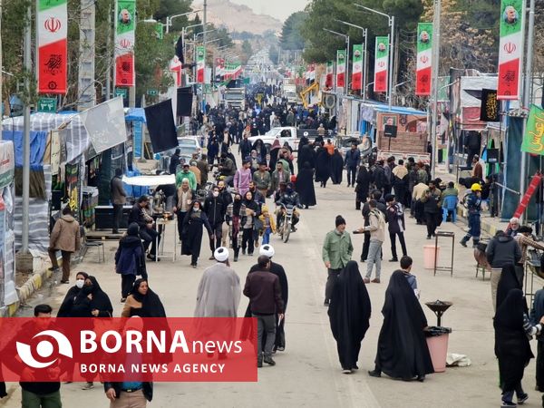 حال و هوای مسیر منتهی به گلزار شهدا کرمان 