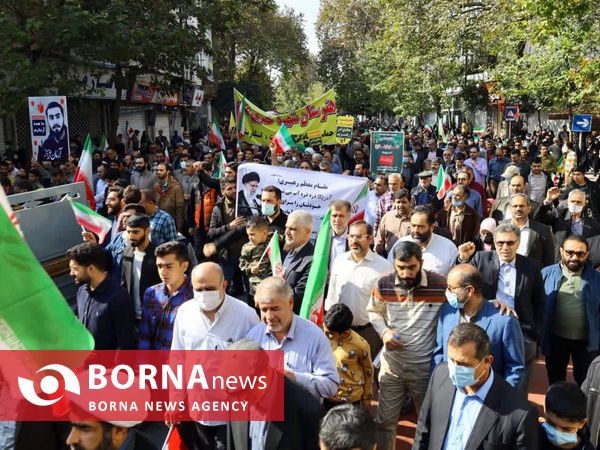 راهپیمایی 13 آبان در ساری