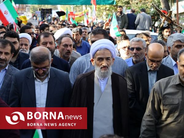 راهپیمایی 13 آبان در ساری