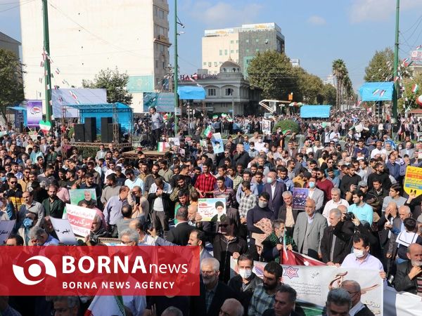 	 راهپیمایی ۱۳ آبان - رشت