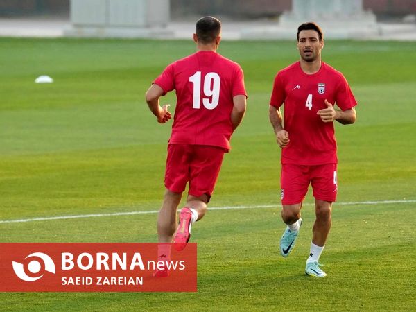 تمرین تیم ملی فوتبال ایران 