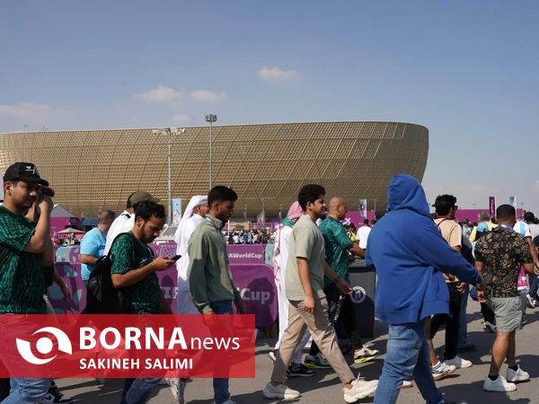 در حاشیه دیدار عربستان و آرژانتین