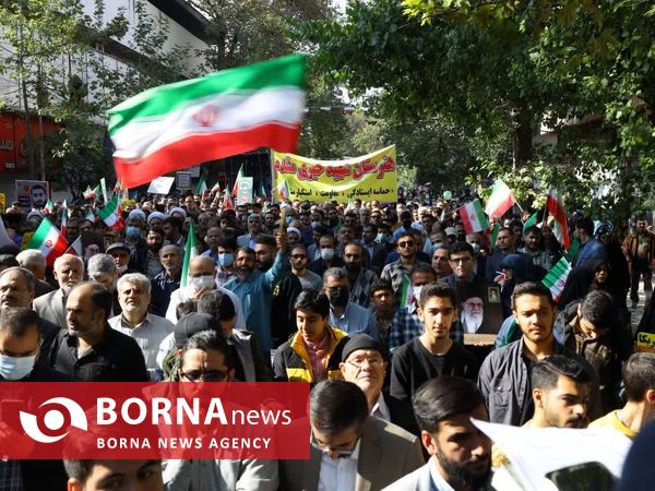 راهپیمایی 13 آبان در ساری