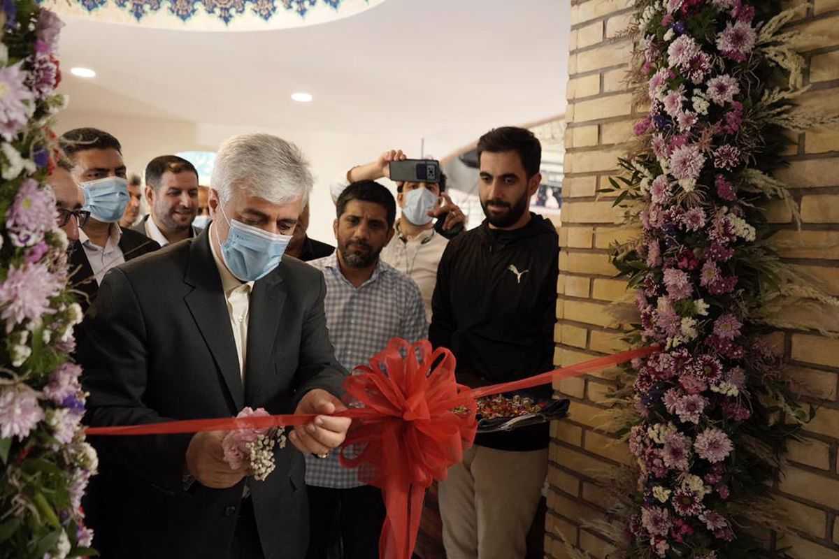 افتتاح مرحله دوم بازسازی خانه کشتی شهید ابراهیم هادی با حضور وزیر ورزش